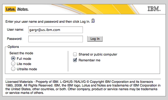 Image:Anonymous HTTP access and iNotes login screen without images, finally fixed