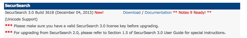 Image:If you use SecurTrac, nice to know that SecurSearch now supports Unicode