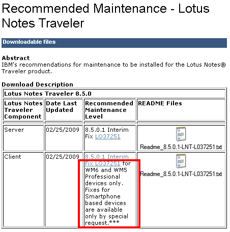 Image:New version of Lotus Traveler is available (8.5.0.1)