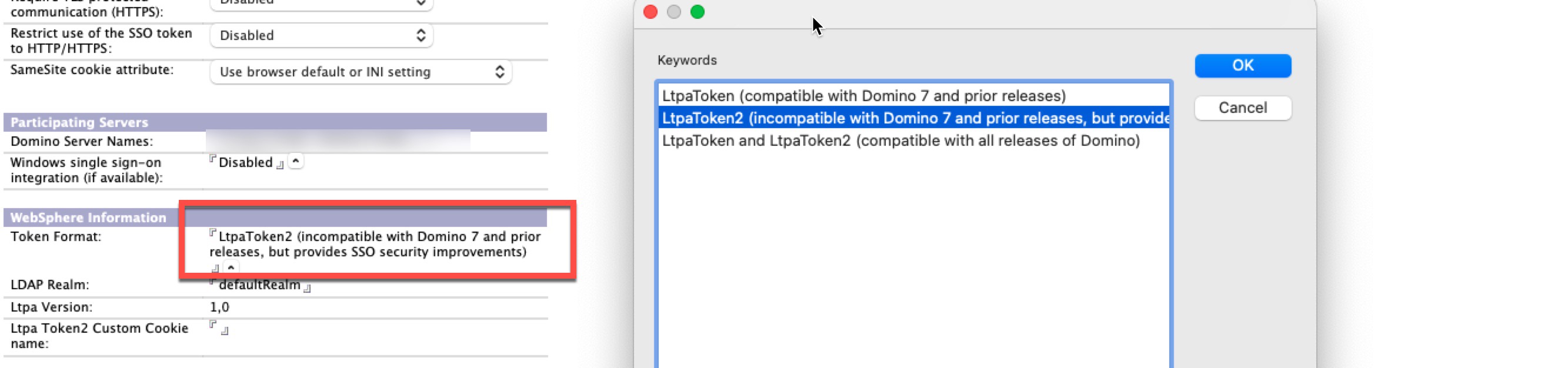 Image:Notes client LTPA authentication issue after Sametime 12.0.2FP1 upgrade