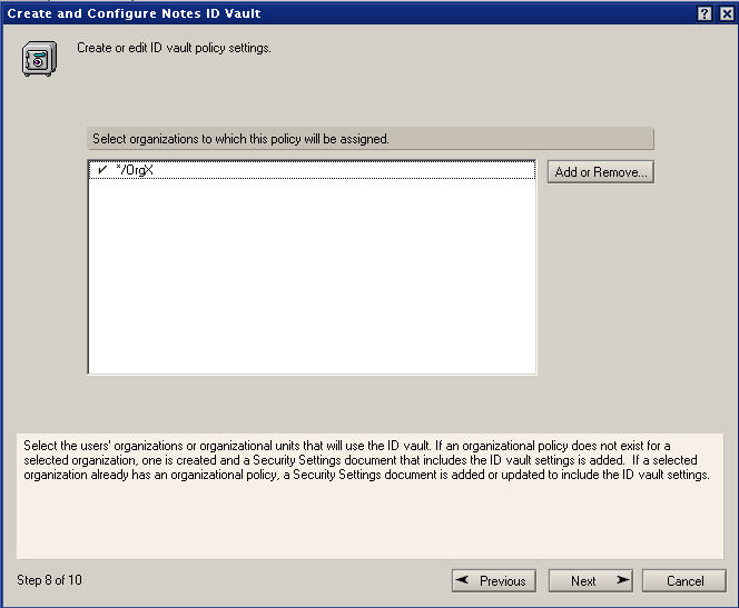 Image:Step By Step instruction how to enable ID Vault in DOmino 8.5 Beta 2 and later versions of Domino 8.5