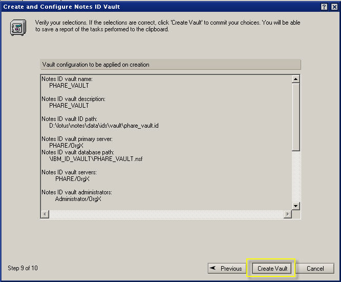 Image:Step By Step instruction how to enable ID Vault in DOmino 8.5 Beta 2 and later versions of Domino 8.5