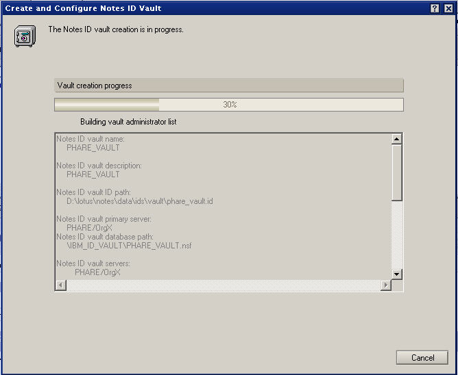 Image:Step By Step instruction how to enable ID Vault in DOmino 8.5 Beta 2 and later versions of Domino 8.5