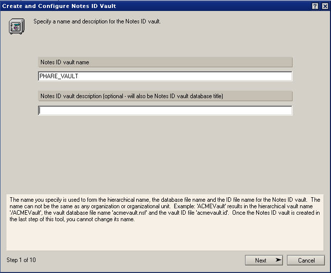 Image:Step By Step instruction how to enable ID Vault in DOmino 8.5 Beta 2 and later versions of Domino 8.5