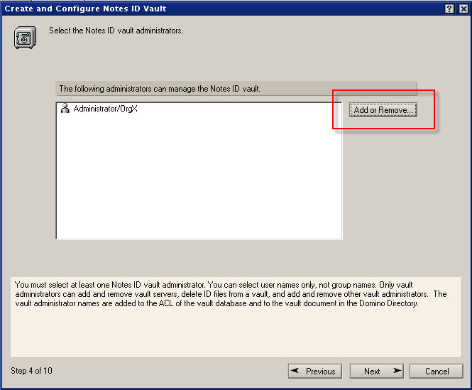 Image:Step By Step instruction how to enable ID Vault in DOmino 8.5 Beta 2 and later versions of Domino 8.5