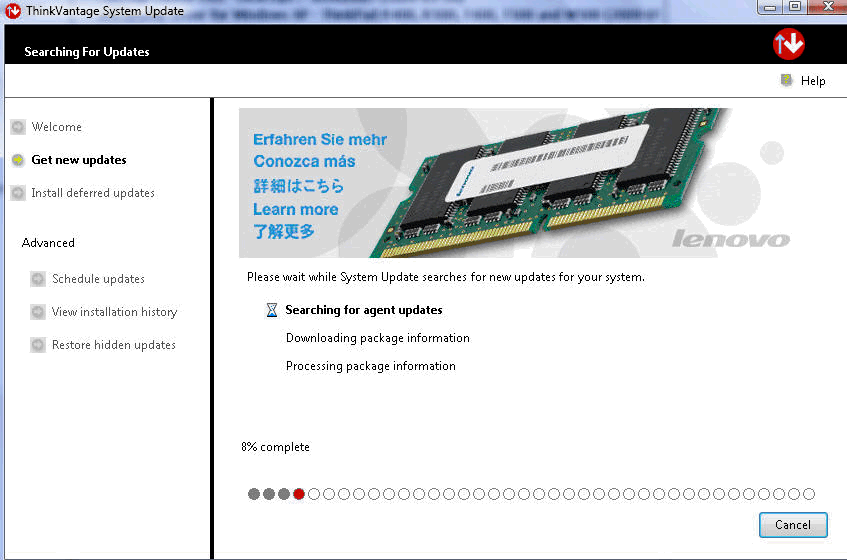 Image:Will my next notebook be IBM Lenovo?  Thinkvantage system update is pushing me back to ice age. 